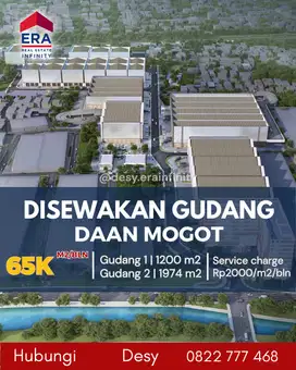 Disewakan Gudang di Kompleks Pergudangan Daan Mogot Berbagai Tipe Unit