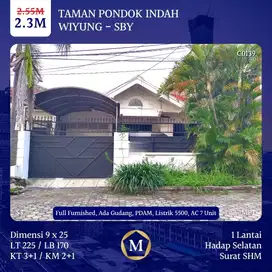 Rumah Taman Pondok Indah Furnished Wiyung dkt Pakuwon Mall PTC UNESA