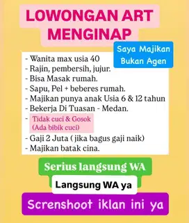 Lowongan ART Yg pengalaman