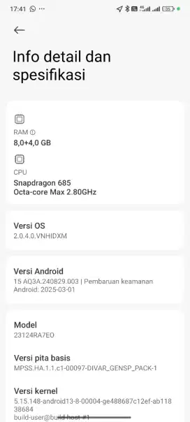 Redmi note 13 8+4/256 fullset