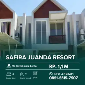 SAFIRA JUANDA RESORT JUAL RUGI‼️Rumah Baru 2 Lantai dekat Juanda