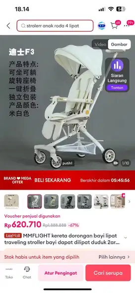 Stroler baru dipake sebulan