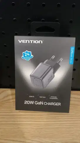 Pengisi Daya USB-C GAN 1-Port Vention (20W)