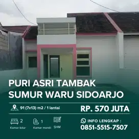 PURI ASRI JUAL RUGI‼️Rumah Siap Huni Waru dekat Tol Tambak Sumur