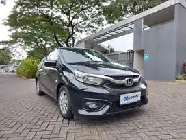 B Honda Brio Satya 1.2 E Bensin-MT 2019 Hitam CVOJB