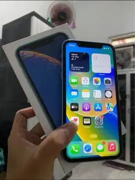 iPhone XR 128GB Biru Lengkap