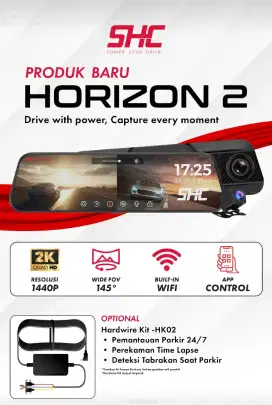 Dvr di Mobil merk SHC wifi, layar 9.66 2K