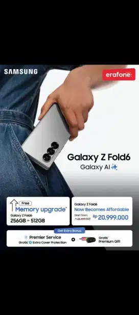 CASHBACK Z FOLD 6 HEMAT 5.5jt dengan smartphone terkeren canggih