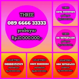 NOMOR CANTIK THREE n SMARTFREN