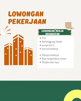 Dibutuhkan Tenaga Serabutan & Driver Motor Listrik