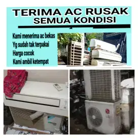 Terima ac bekas rusak