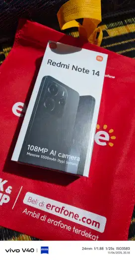 Redmi note 14 4G 8/256 masih segel box baru garansi resmi 15 bln