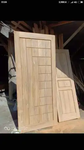 Jual daun pintu kayu jati