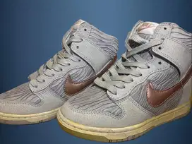 Nike Dunk Sky Hi Hidden Wedge Light Bone Metallic Size 36 Premium