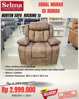 Sofa Recline goyang fabric