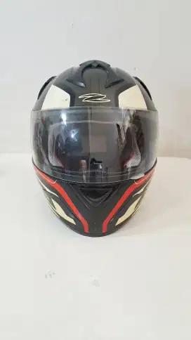 Helm ZEUS 806 Double Visor warna Doff