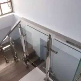 Railing tangga stainless minimalis@4