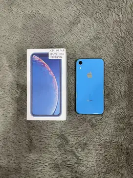 IPhone XR 128GB Blue mulus Fullset BH 90% 3Utool 98 Sinyal Permanent