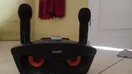 1 set speaker dan mic karoeke