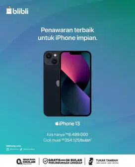Promo Iphone 13 Bergaransi Resmi Cicilan 0 persen tanpa Bunga