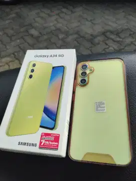 JUAL ATAU TT MASUK PUNYA SAMSUNG a34 5G RAM 8./256 gb fullset pemakain