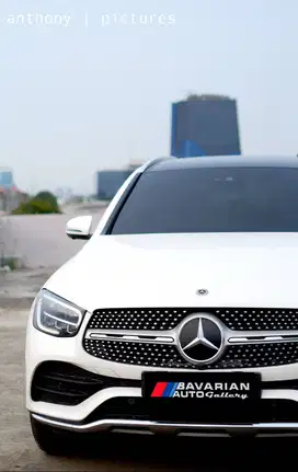 Mercy GLC200 AMG FACELIFT NIK 2021 WHITE LOW KM! TERMURAH! FULL ORI!