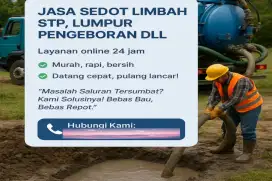 SEDOT WC SEPTIK TANK PENUH / MAMPET DIJAMIN TUNTAS. CIBUBUR JAKTIM