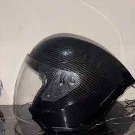 HELM RSV WINDTAIL CARBON GLOSSY SINGLE VISOR