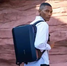 Brand New! MARK RYDEN Backpack Tas Laptop Hardcase TSA MR 7917, BLUE