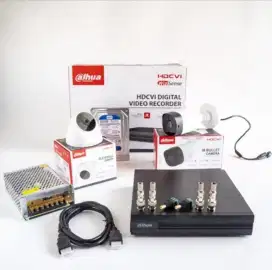 Paket CCTV DAHUA 4 channel 4 kamera 2MP