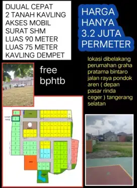 PROMO KAVLING MURAH DALAM CLUSTER