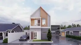 RUMAH SYARIAH MODERN MINIMALIS MODEL SCANDINAVIAN
