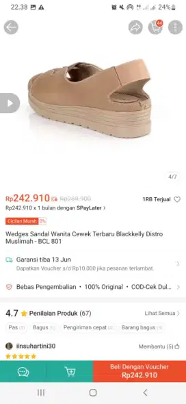 Wedges sandal blackkelly