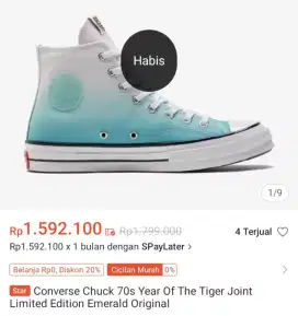 Converse Chuck 70s Year Of The Tiger Joint Limited Edition Emerald