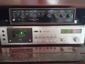 Amplifier Sony & Tape Deck (Paket)