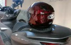 Helm Kyoto copy motif red moonlight size M