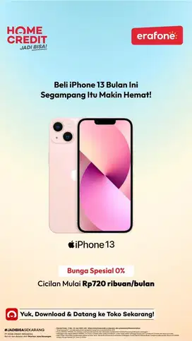 CICILAN IPHONE 13 TANPA DP DI HOME CREDIT