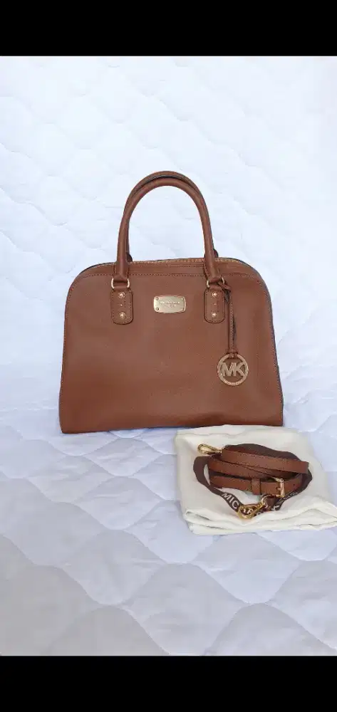 Michael Kors Leather Satchel hand bag original / MK coach furla mcm
