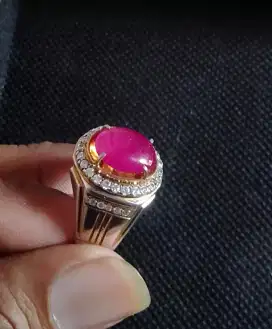 Cincin batu merah rubi africa