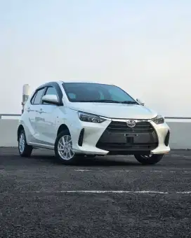 DP 5JT TOYOTA AGYA G MANUAL MT 2025 MATIC AT KREDIT HITAM PUTIH KUNING