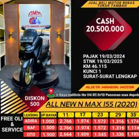 YAMAHA ALL NEW N MAX 155 TH 2020 PLAT F BOOGOR BISA CASH/KREDIT