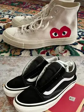 Converse x PLAY Comme des Garçons Chuck 70 Vans Old Skool 36DX