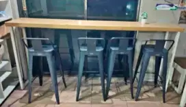 Meja cafe/bar + 4 kursi
