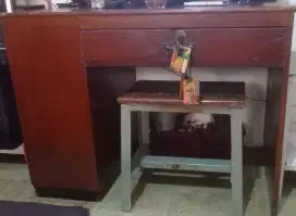 Meja bahan kaya jati asli