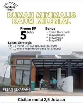 Rumah Tanpa DP Di bandung timur