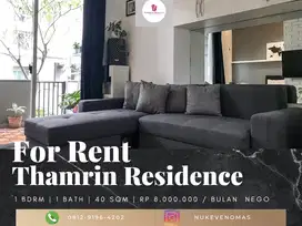 Disewakan Apartement Thamrin Residence 1 BR Furnished Bagus