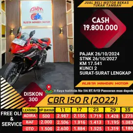 HONDA CBR 150 TH 2022 KREDIT DP 500 AN KM LOW KUNCI 2 SIAP PAKAI