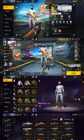 JUAL BELI AKUN FF BERSG HARGA MURAH BARANG BAGUS