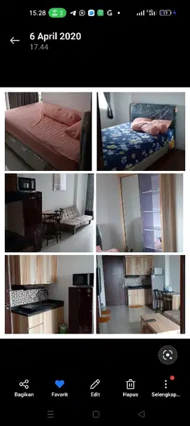 disewakan murah apartemen 2BR siap huni Linden Marvel city pusat kota