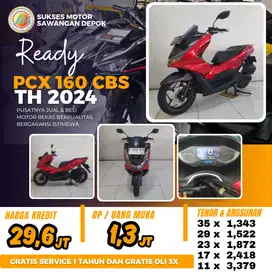 MULUS HONDA PCX 160 CBS TAHUN 2024 BISA CASH KREDIT BERGARANSI